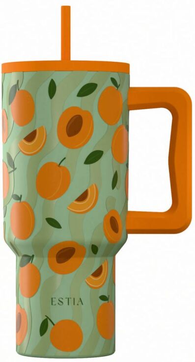 Estia Straw Tumbler XL Save The Aegean 900ml Peach Garden (01-41632) (0)