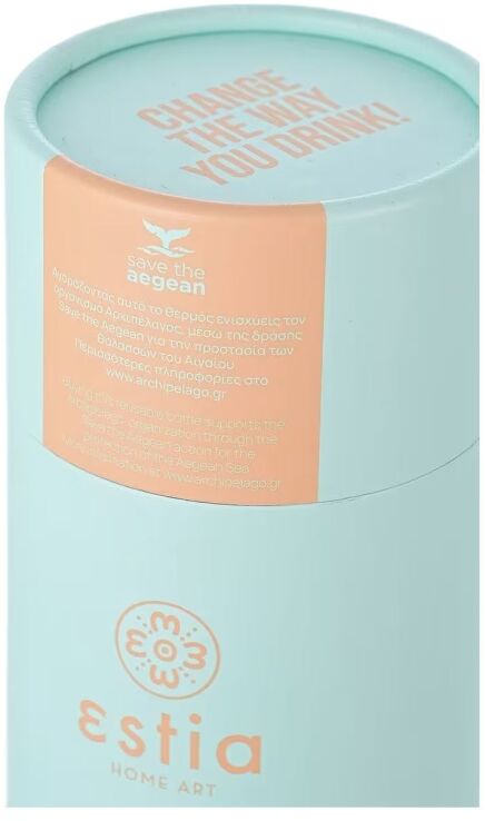 Estia Παγούρι Travel Save The Aegean 500ml Bermuda Green (01-9793) (4)