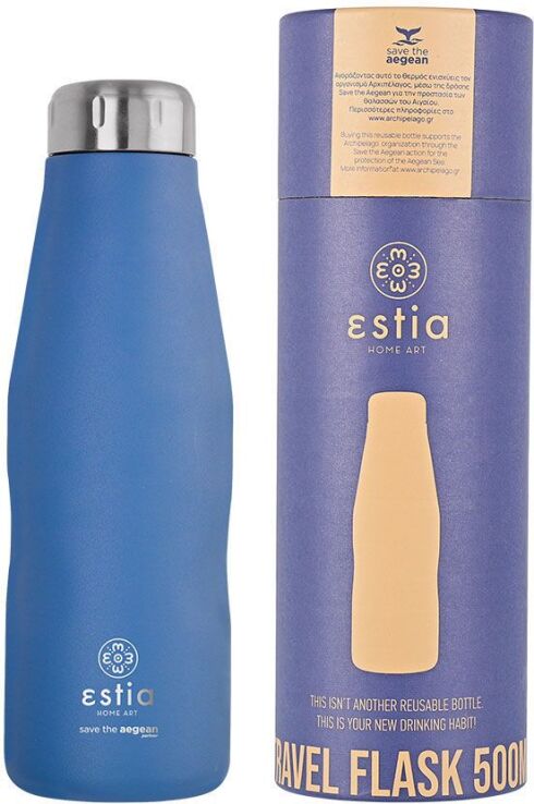 Estia Παγούρι Travel Save The Aegean 500ml Denim Blue (01-12052) (0)