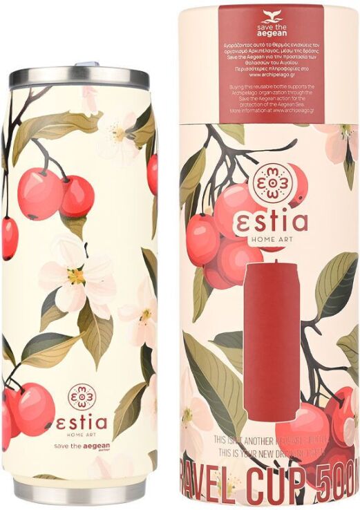 Estia Παγούρι Travel Cup Save The Aegean 500ml Sakura Whisper (01-22730) (0)