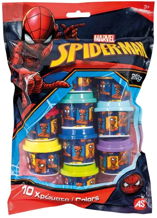 Spiderman 10 Βαζάκια Πλαστελίνης Σε Σακουλάκι (1045-03599) (1)