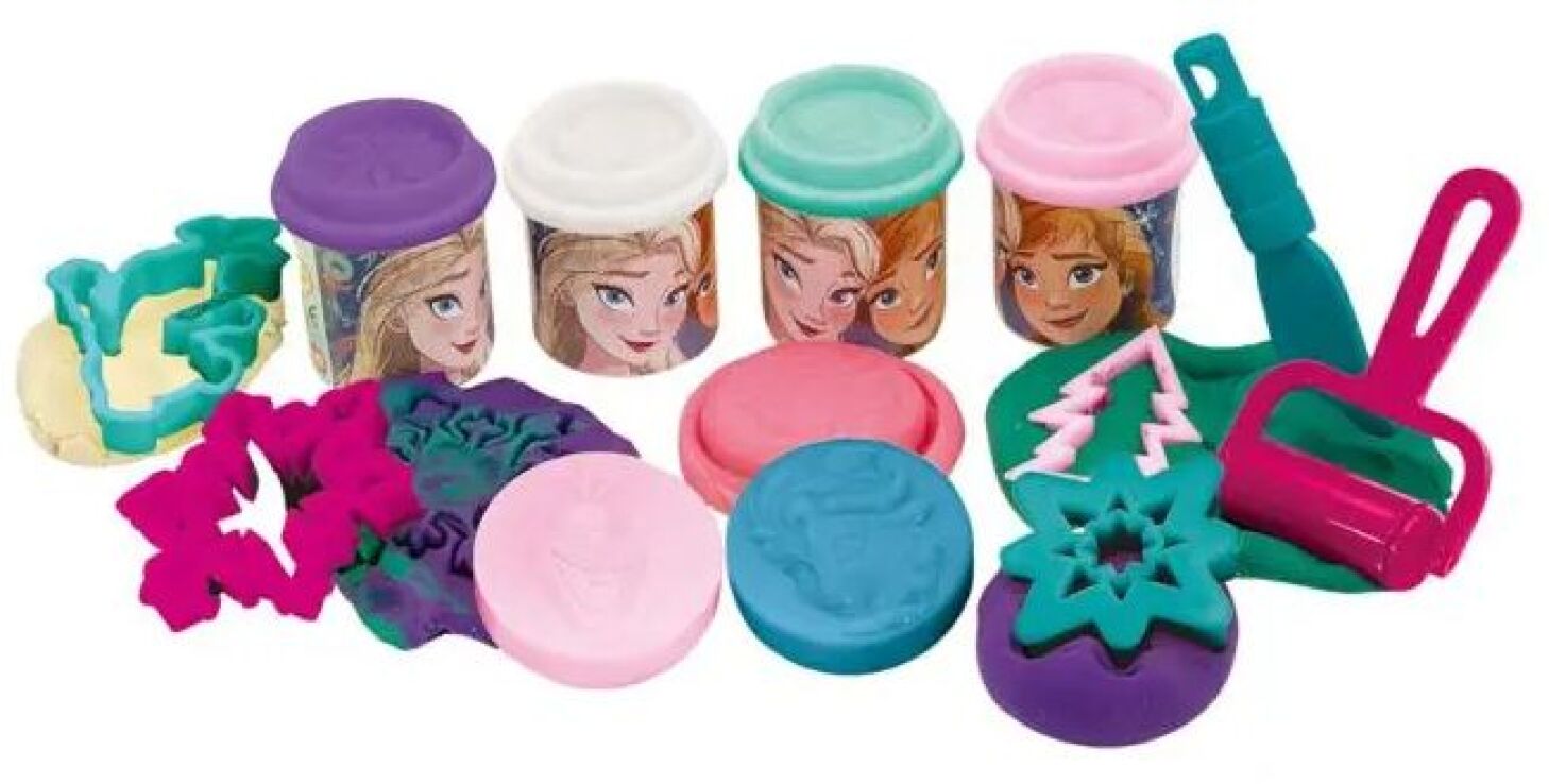 Frozen Κουβαδάκι Με 4 Βαζάκια Πλαστελίνης Και 8 Εργαλεία (1045-03602) (2)