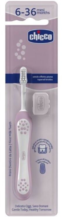 Chicco Οδοντόβουρτσα Ροζ-Λιλά 6-36 Μηνών (L80-12081-00) (1)