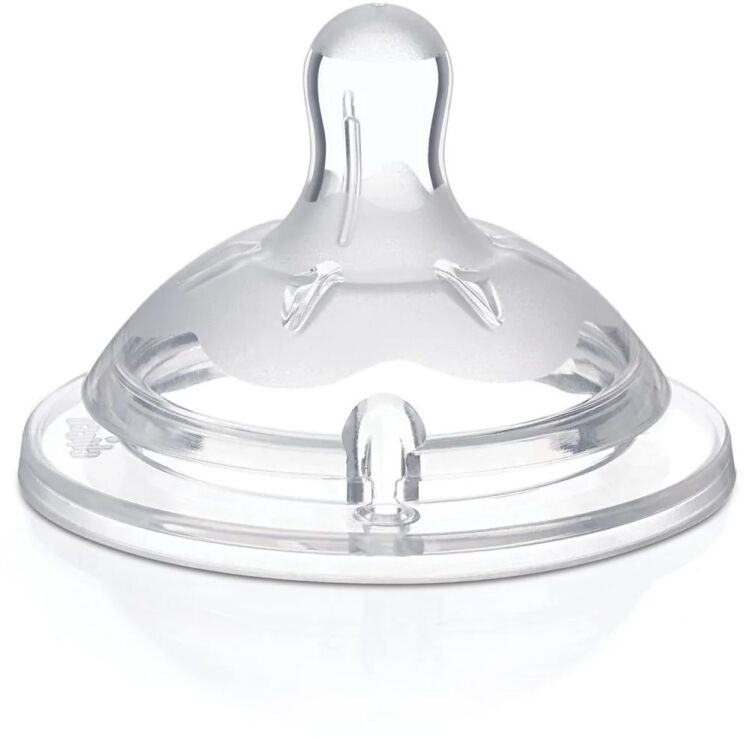 Chicco Θηλή Σιλικόνη Natural Feeling Ρυθμιζόμενη Ροή 4+Μηνών 2Τμχ (B50-81035-20) (1)