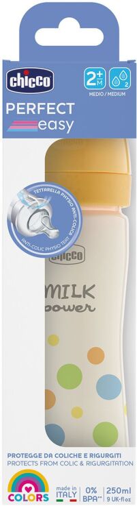 Chicco Μπιμπερό Πλαστικό Perfect Easy Unisex 250ml 2m+ (A60-20243-20) (1)