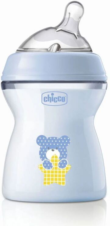 Chicco Μπιμπερό Πλαστικό Natural Feeling Σιέλ 250ml 2+Μηνών (A60-81323-20) (0)
