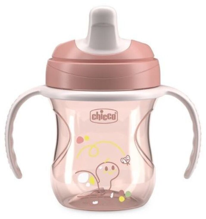 Chicco Κύπελλο Εκπαιδευτικό 6+ Μηνών Natural Ροζ (F04-06921-15) (0)
