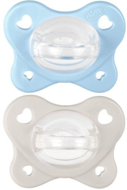 Chicco Πιπίλα Όλο Σιλικόνη Physioforma Dual Soft Σιέλ 2-6 Μηνών 2Τμχ (C60-73088-61) (0)