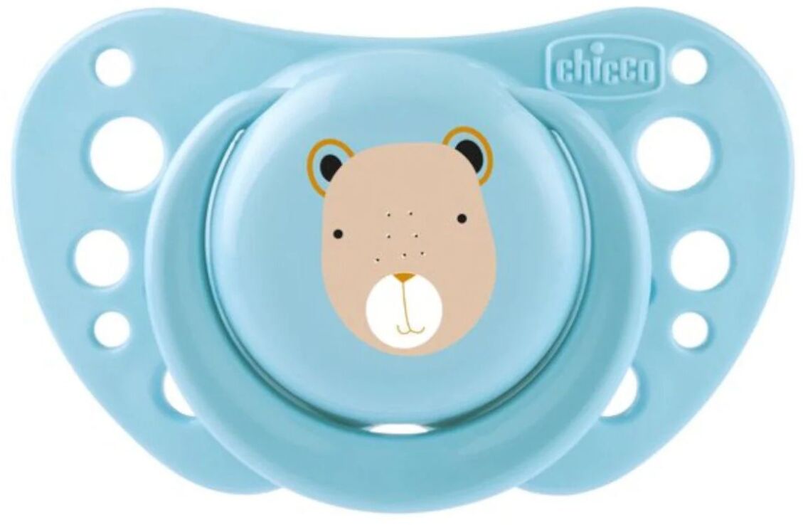 Chicco Πιπίλα Σ Physio Air Μπεζ-Σιέλ 0-6+ Μηνών 2Τμχ (C10-75088-92) (2)