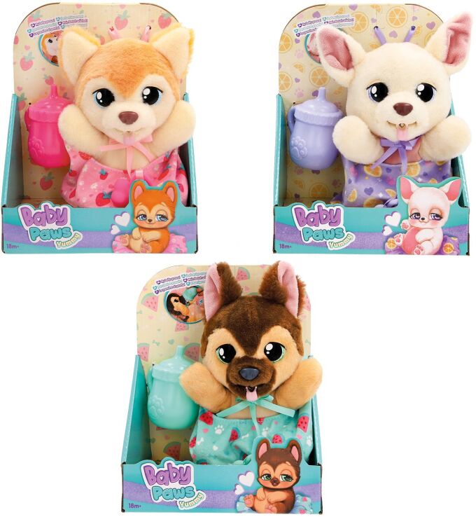 Λούτρινο Σκυλάκι Yummy Baby Paws-3 Σχέδια (1607-92635) (2)