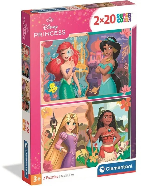 Clementoni Παζλ 2X20 Princess (1200-24092) (0)