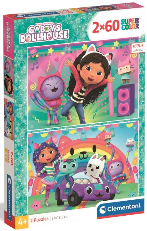 Clementoni Παζλ 2X60 Gabby's Dollhouse (1200-24819) (0)