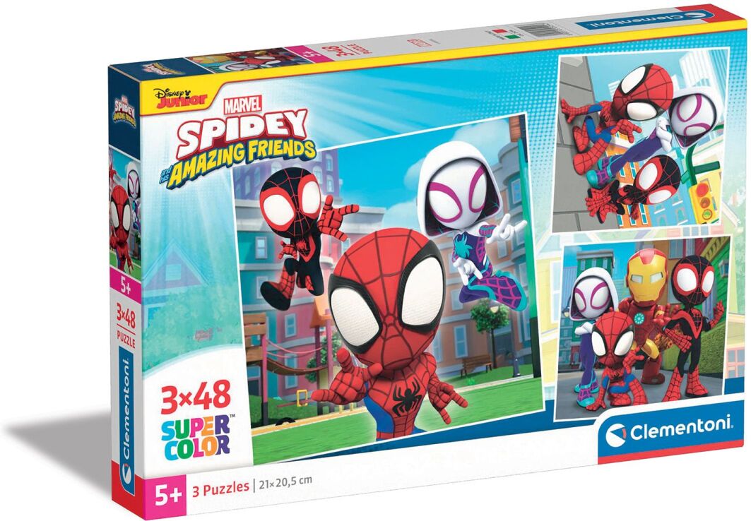 Clementoni Παζλ 3X48 Spidey & Οι Απίθανοι Φίλοι Του (1200-25294) (0)