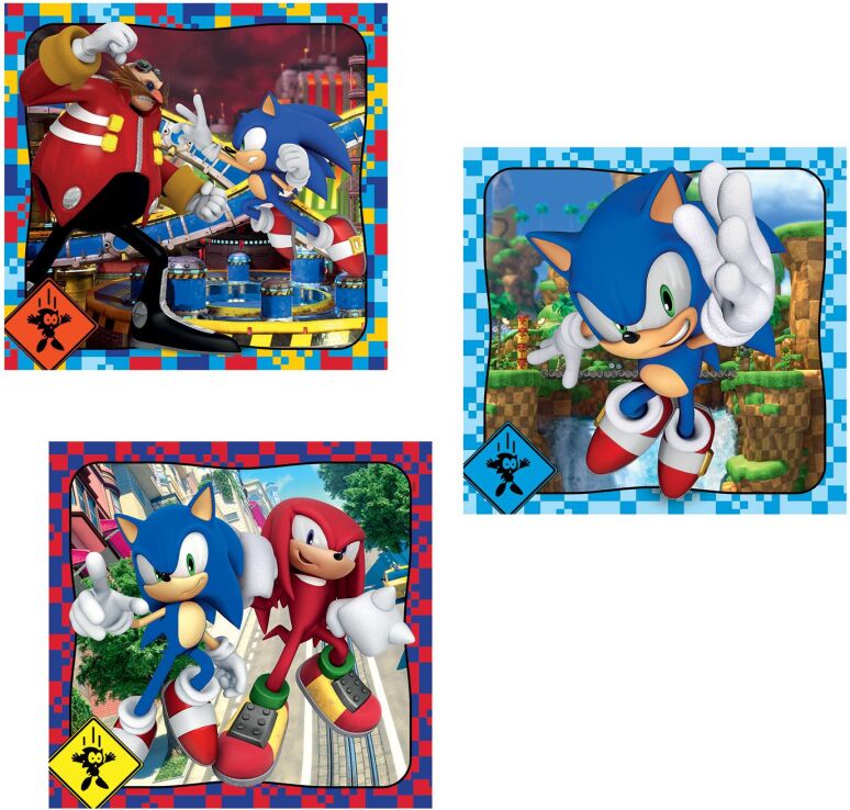 Clementoni Παζλ 3X48 Sonic (1200-25320) (1)