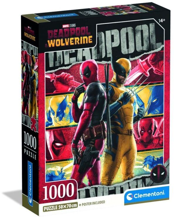 Clementoni Παζλ 1000 H.Q.Deadpool & Wolverine (1260-37050) (0)