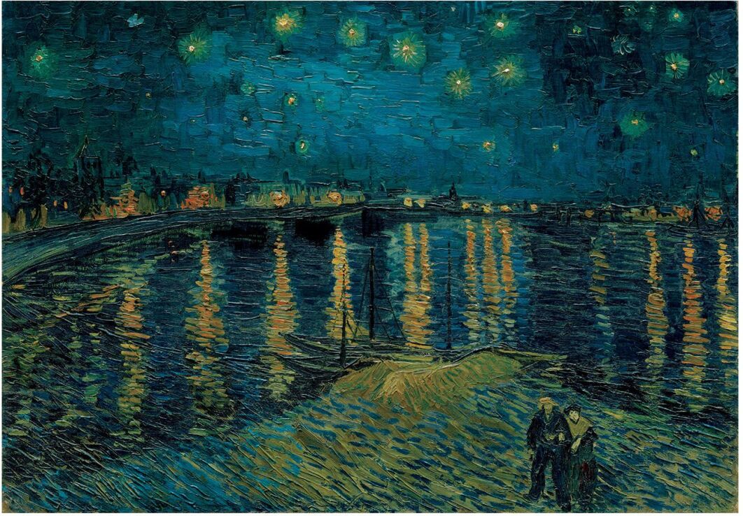 Clementoni Παζλ 1000 Museum Van Gogh:Starry Night Over Rhone (1260-37095) (1)
