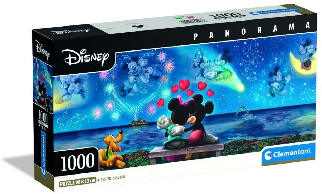 Clementoni Παζλ 1000 H.Q.Panorama-Mickey & Minnie (1220-39503) (0)