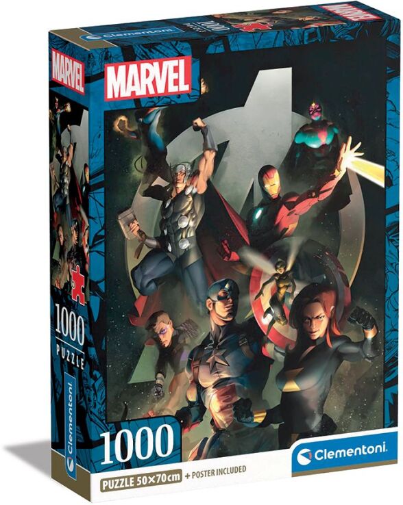 Clementoni Παζλ 1000 Η.Q. The Avengers (1260-39809) (0)