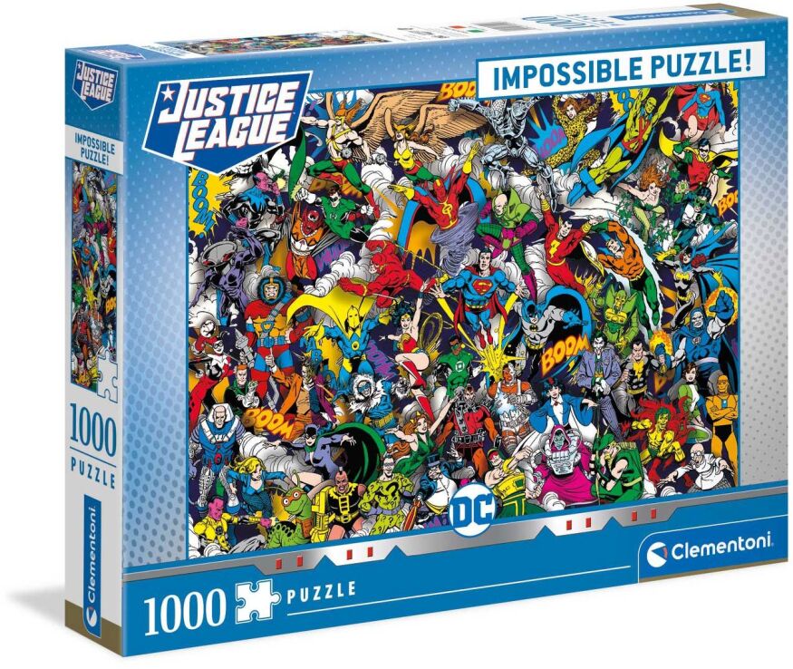 Clementoni Παζλ 1000 Impossible DC Justice League (1260-39863) (0)