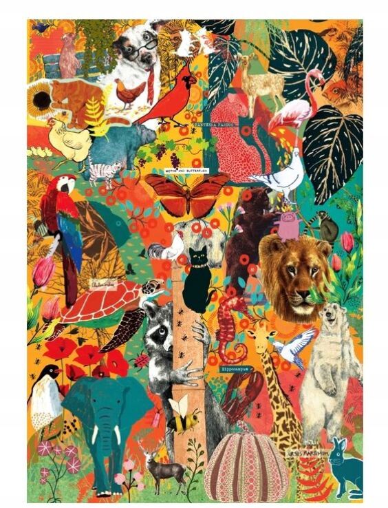 Clementoni Παζλ 1000 More Is More-Animals & Botanics (1260-37073) (1)