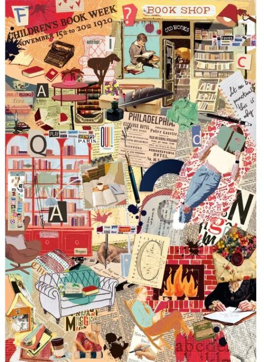 Clementoni Παζλ 1000 More Is More-Books & Writing (1260-37074) (1)