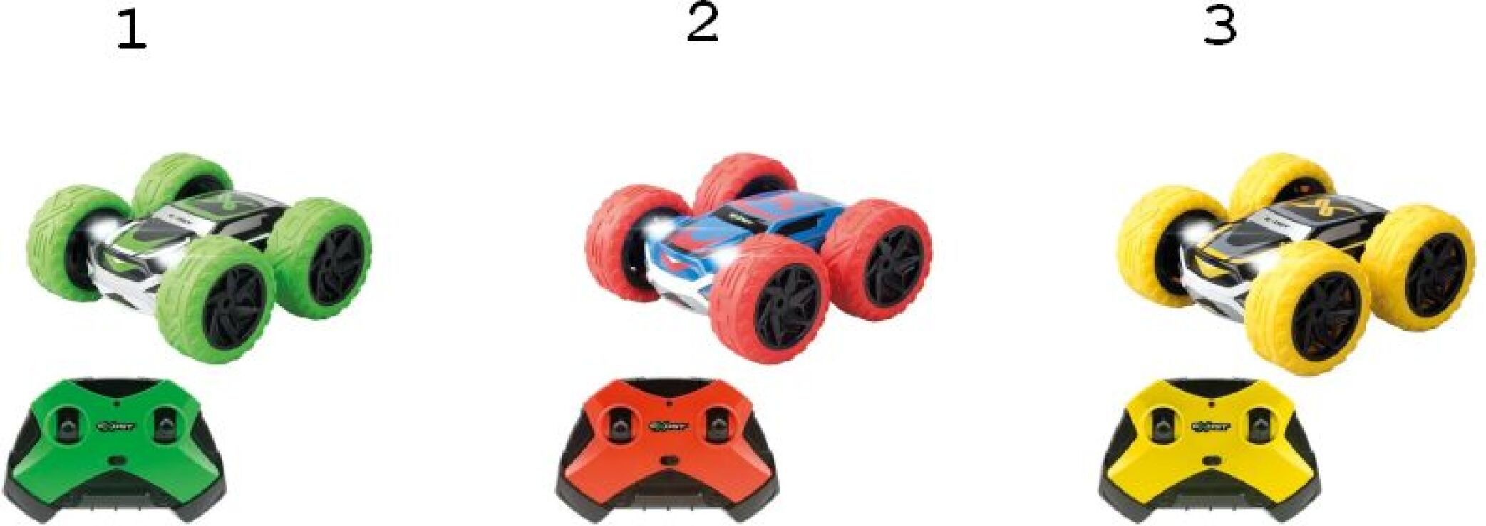 Exost Τηλεκατευθυνόμενο Αυτοκίνητο 1:18 360 Cross II Red Led-3 Σχέδια (7530-20247) (1)