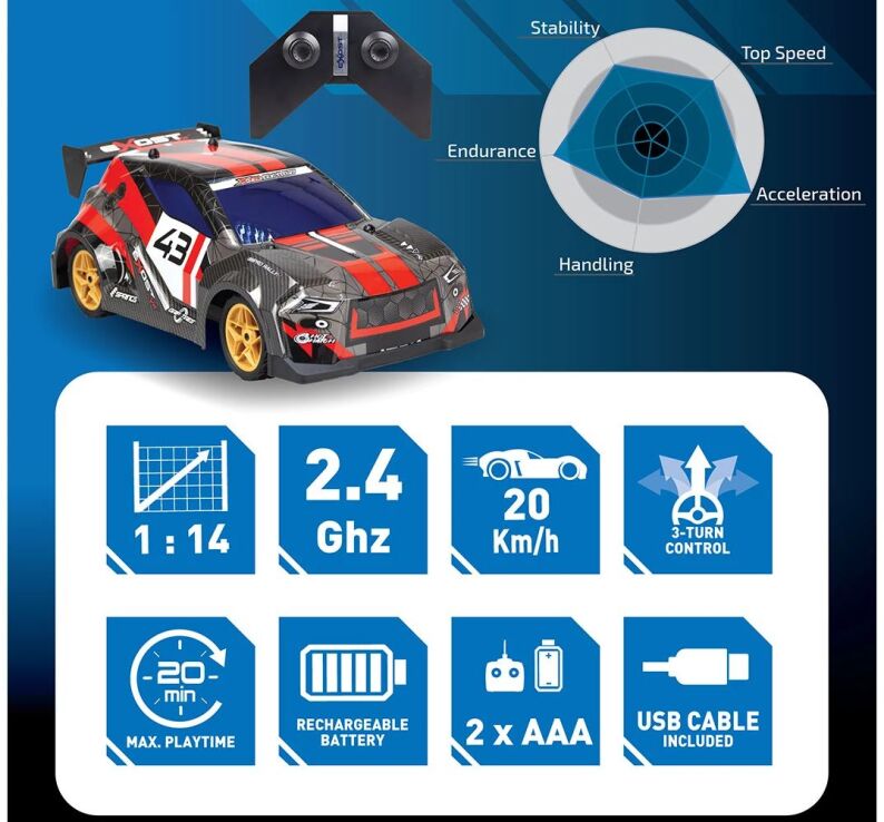 Exost Τηλεκατευθυνόμενο Αυτοκίνητο Rally XTR (7530-20693) (5)