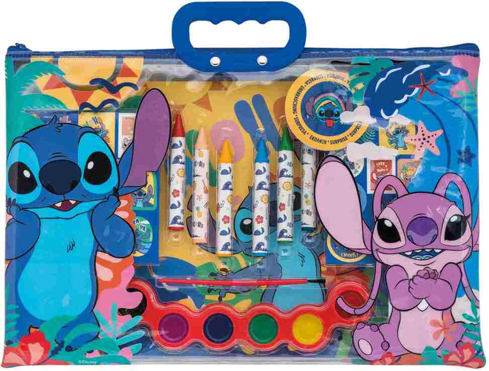 Stitch Διάφανη Τσάντα Σετ Ζωγραφικής (1023-68005) (0)