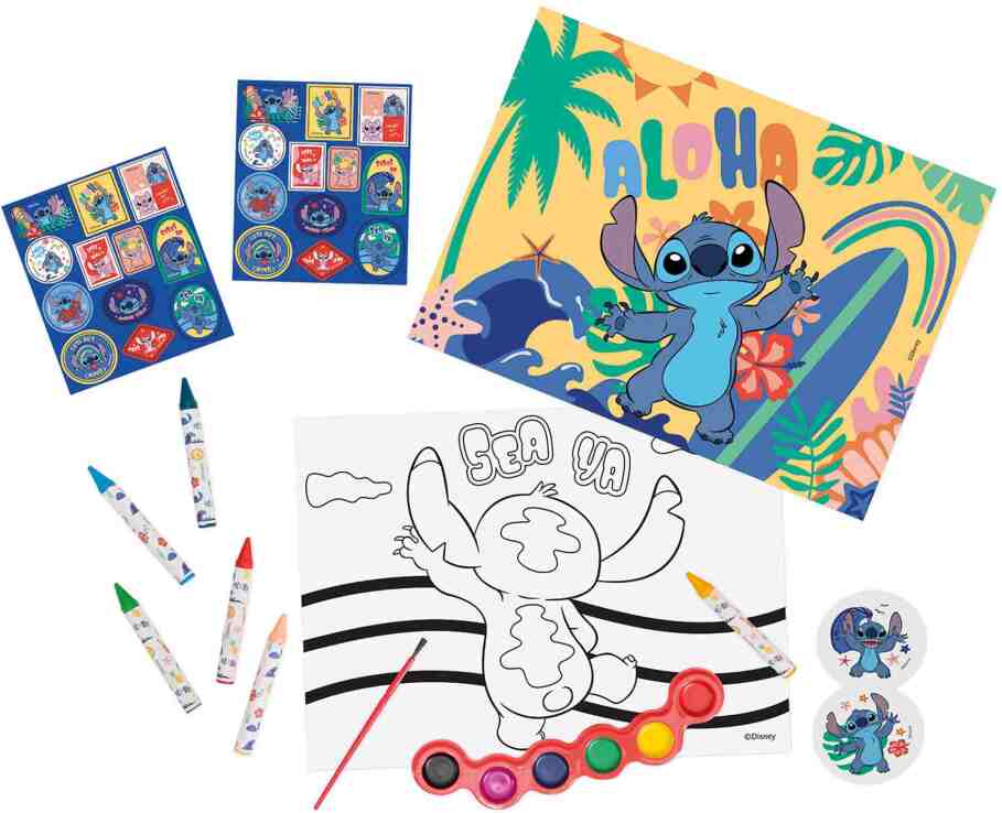 Stitch Διάφανη Τσάντα Σετ Ζωγραφικής (1023-68005) (1)