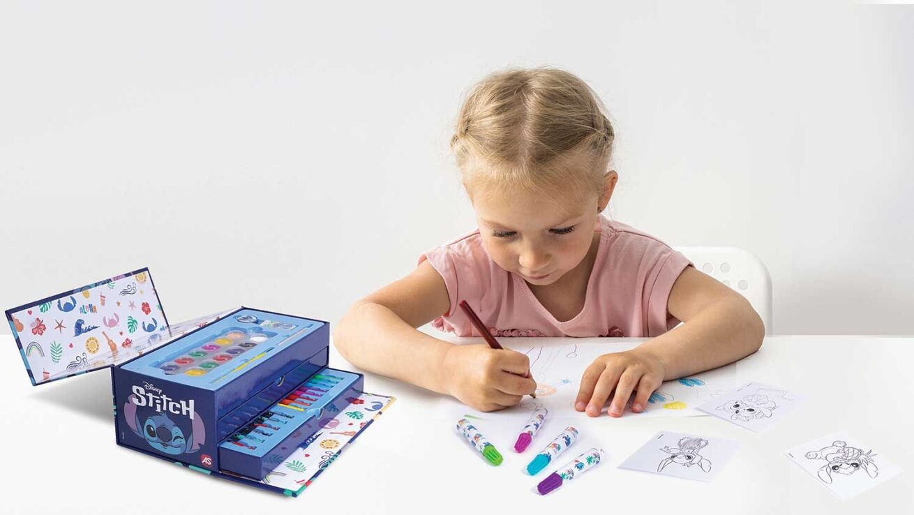 Stitch Χάρτινο Βαλιτσάκι Με Σετ Ζωγραφικής (1023-69007) (2)