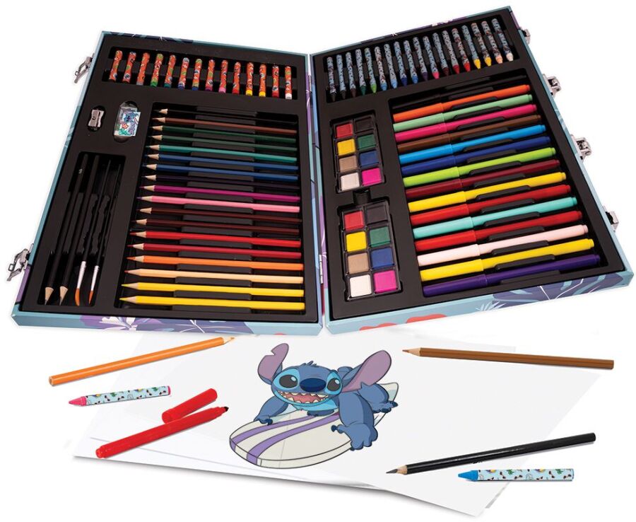 Stitch Κασετίνα Ζωγραφικής Deluxe 100 Αξεσουάρ (1038-82056) (1)