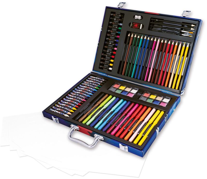 Spiderman Κασετίνα Ζωγραφικής Deluxe 100 Αξεσουάρ (1038-82065) (1)