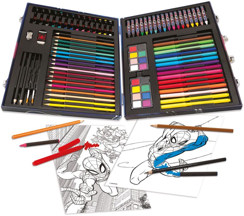 Spiderman Κασετίνα Ζωγραφικής Deluxe 100 Αξεσουάρ (1038-82065) (2)