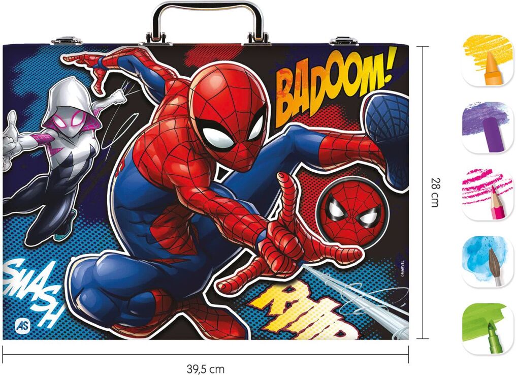 Spiderman Κασετίνα Ζωγραφικής Deluxe 100 Αξεσουάρ (1038-82065) (3)