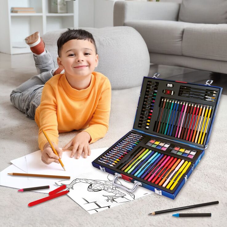 Spiderman Κασετίνα Ζωγραφικής Deluxe 100 Αξεσουάρ (1038-82065) (4)