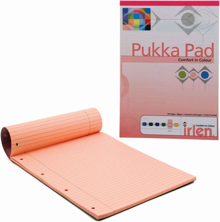 Pukka Μπλοκ Σημειώσεων Α4 Ροζ 100 Σελίδων (IRLREF-50ROS44) (0)