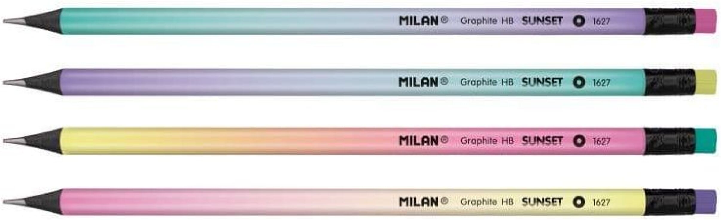 Milan Μολύβι Με Γόμα Sunset HB-4 Σχέδια-1Τμχ (325-00270) (0)