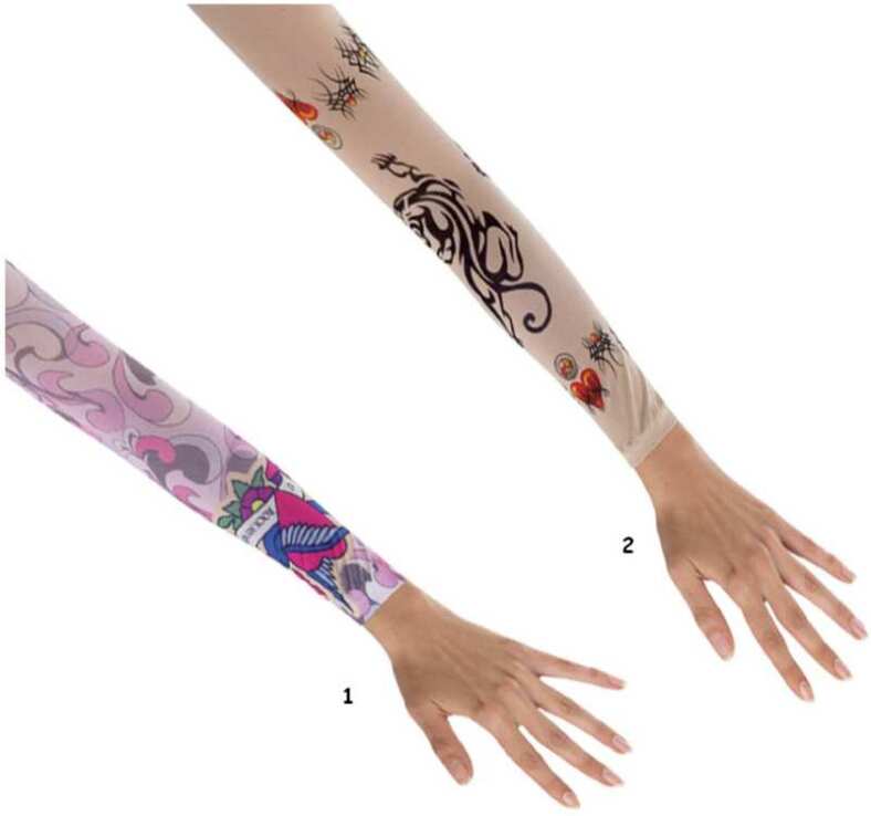 Γάντια Tattoo 50cm - 2 Σχέδια (71356) (0)